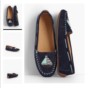 EVERSON DRIVING MOCCASINS - SAILBOAT APPLIQUE